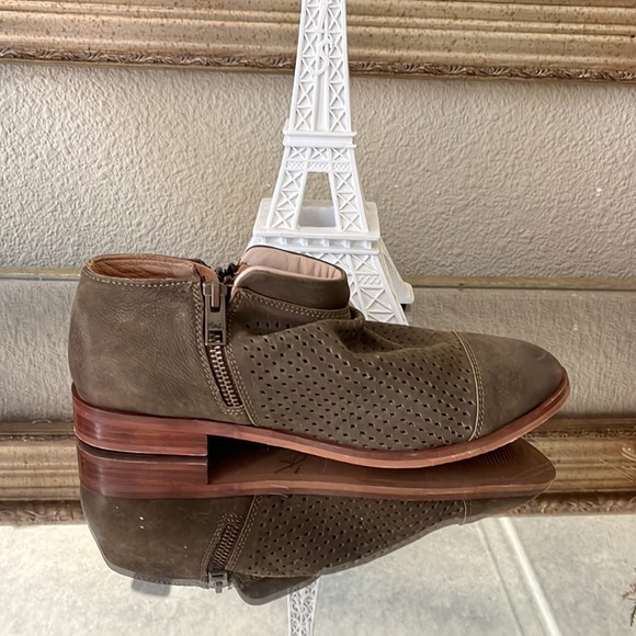 Leather Slouch Ankle Booties - Picture 2 of 6